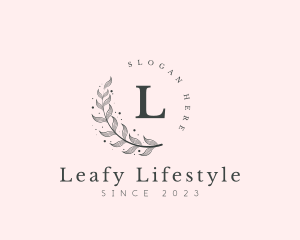 Lifestyle Leaf Botanical logo design