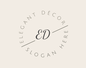 Elegant Dainty Boutique logo design