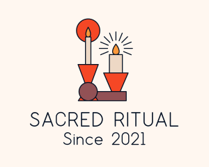 Spiritual Boho Candle logo design