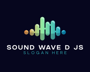 Glossy Wave Line logo design