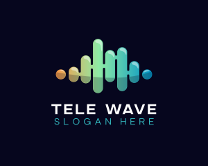 Glossy Wave Line logo design