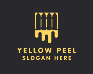 Yellow Fence Painting  logo design