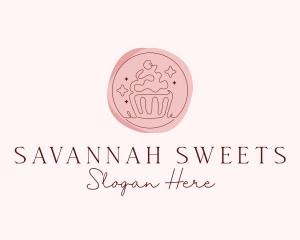 Sweet Cupcake Patisserie logo design