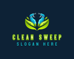 Cleaning Sprayer Sanitation logo design