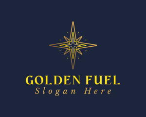 Golden Star Compass logo design