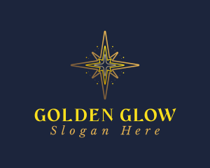 Golden Star Compass logo design