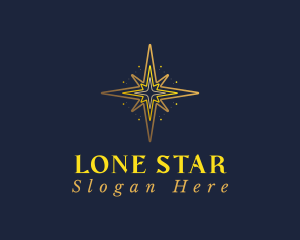 Golden Star Compass logo design