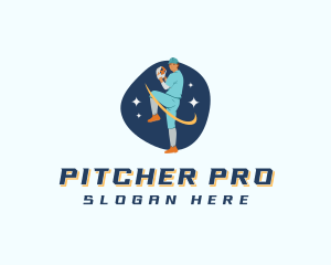 Sports Baseball Pitcher Player logo