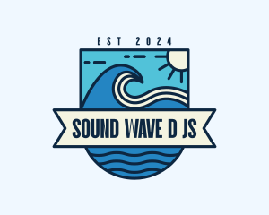 Ocean Waves Surf logo design