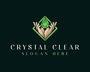 Hand Gem Crystal logo