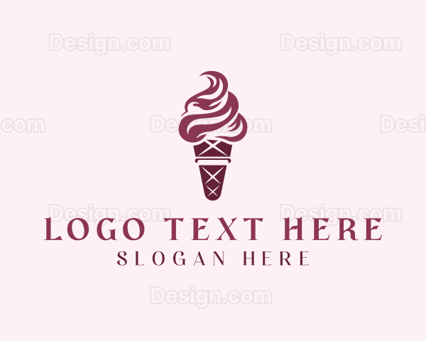 Sweet Ice Cream Dessert Logo