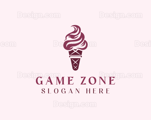 Sweet Ice Cream Dessert Logo