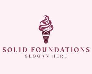 Sweet Ice Cream Dessert Logo