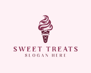 Sweet Ice Cream Dessert logo design