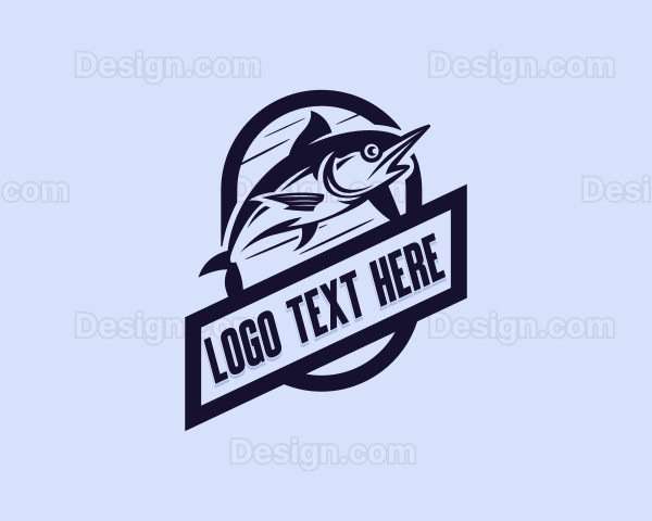 Fish Marlin Fishing Logo