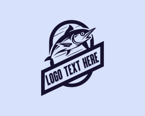 Fish Marlin Fishing Logo