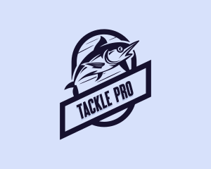 Fish Marlin Fishing logo design