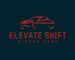 Red Car Automobile Logo