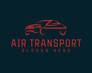 Red Car Automobile logo design