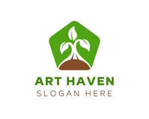 Green Organic Plant Logo