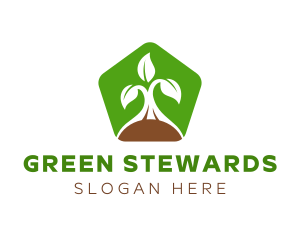 Green Organic Plant logo design