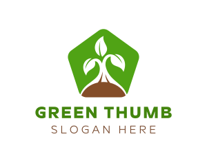 Green Organic Plant logo design