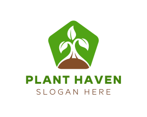 Green Organic Plant logo design