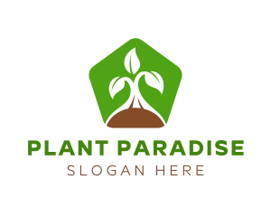 Green Organic Plant logo design