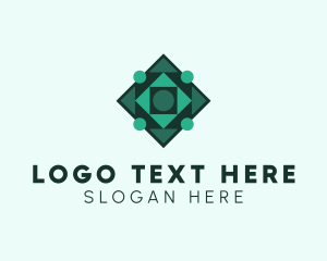 Geometric Diamond Pattern logo