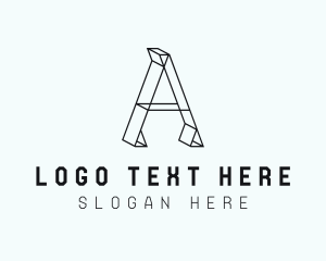 Geometric Architecture Letter A Logo