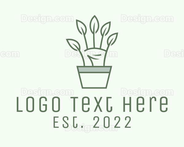 Hand Plant Garden Logo