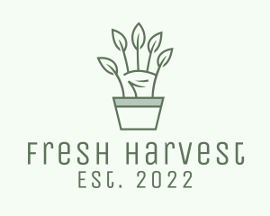 Hand Plant Garden  logo design