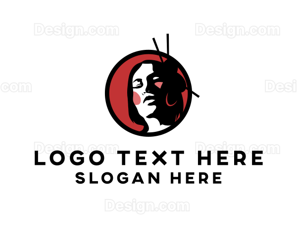 Woman Fashion Portrait Logo