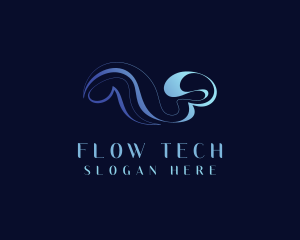 Water Liquid Fluid logo design