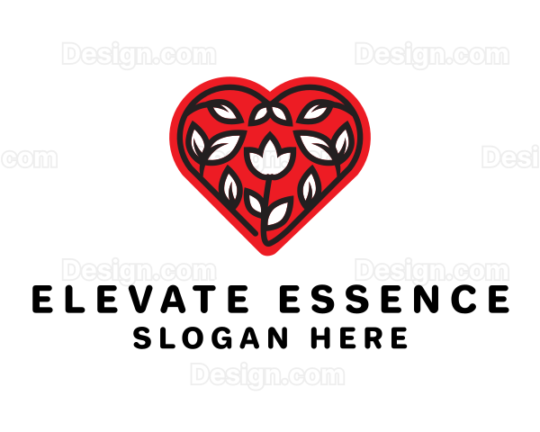 Flower Heart Florist Logo