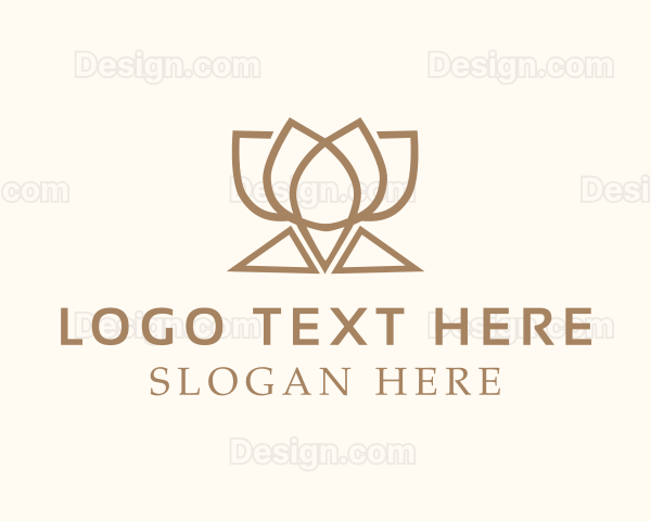 Brown Luxury Yoga Logo