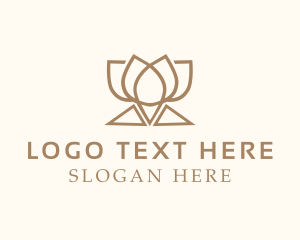 Brown Luxury Yoga logo