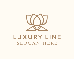 Brown Luxury Yoga logo design