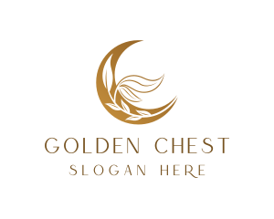 Golden Moon Ornament logo design