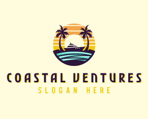 Beach Cruising Yacht logo design