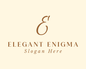 Classy Elegant Lettermark logo design