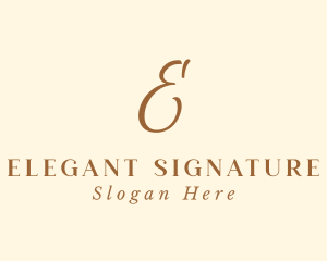 Classy Elegant Lettermark logo design