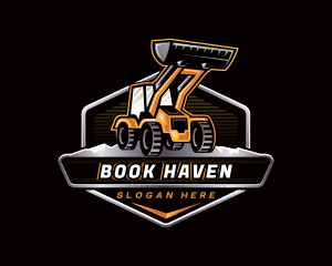 Excavator Bulldozer Heavy Equipment Logo