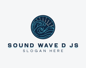 Coastal Ocean Waves logo design