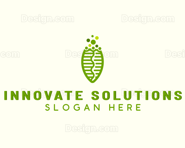 Biotech Science Leaf Logo
