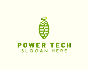 Biotech Science Leaf  Logo