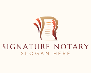 Legal Notary Quill logo