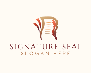 Legal Notary Quill logo