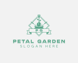 Shovel Plant Landscaping logo design