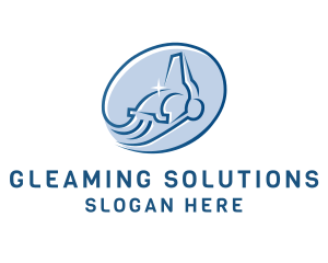 Vacuum Cleaning Shine logo design